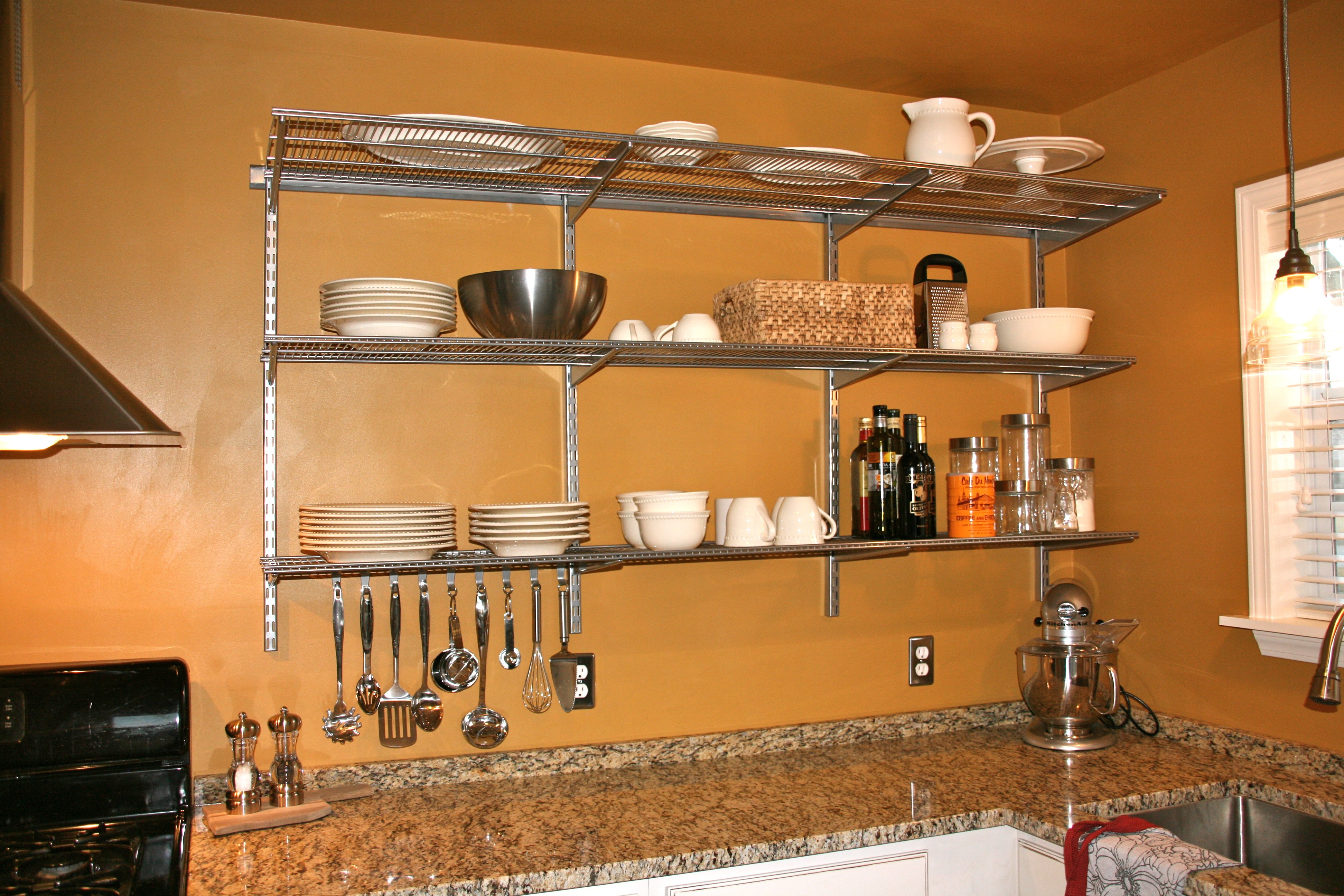 wall mounted shelves for kitchen photo - 4