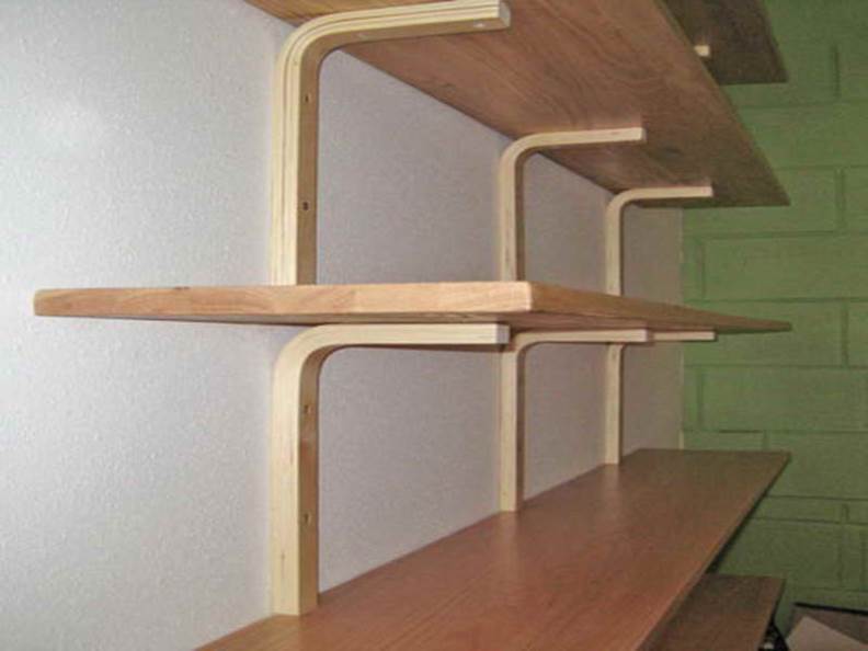 wall mounted shelves wood photo - 4