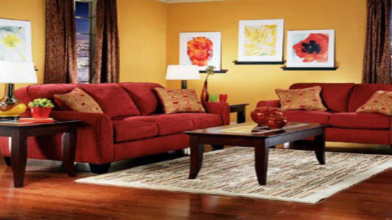 wall paint color for red couch photo - 2
