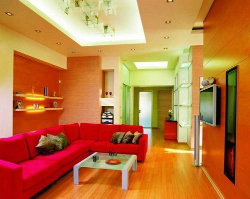wall paint color for red couch photo - 5