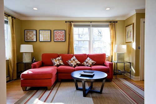 wall paint color for red couch photo - 7