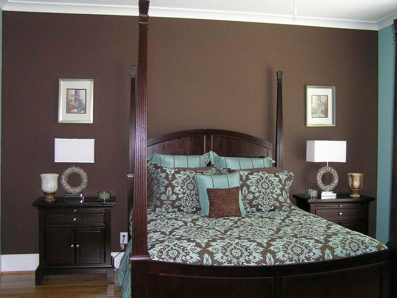 wall paint colors brown photo - 5