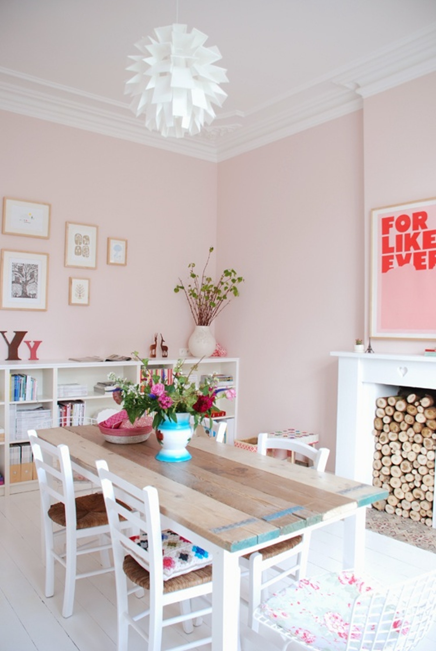 wall paint colors pink photo - 5