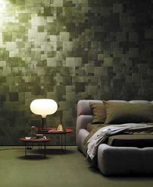 wall tiles design for bedroom photo - 1