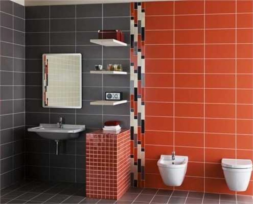 wall tiles design for toilet photo - 6