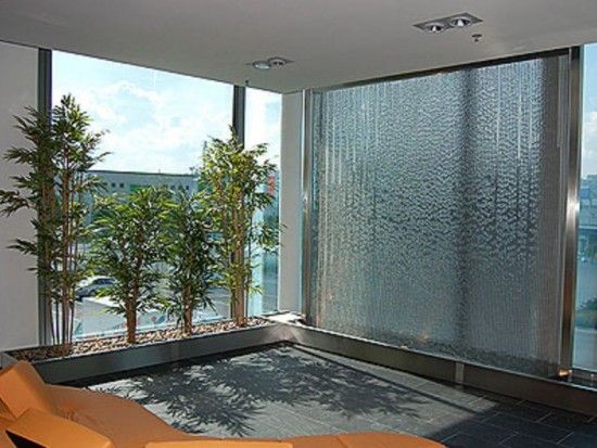 water glass wall design photo - 1
