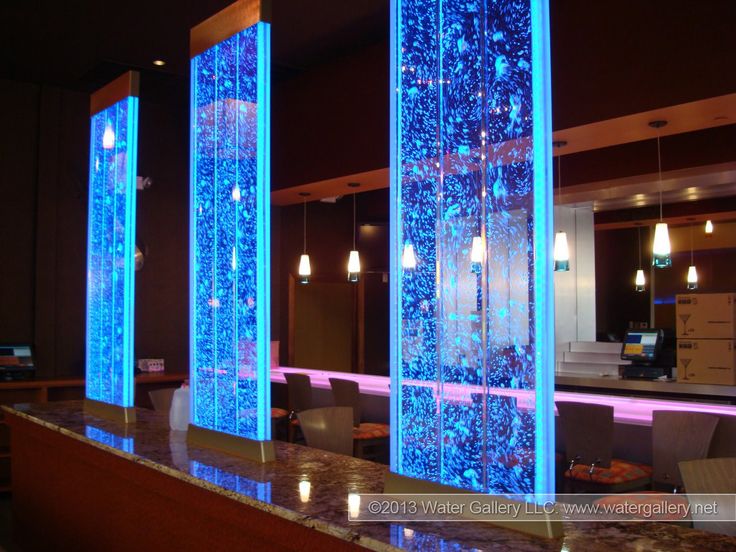 water glass wall design photo - 6