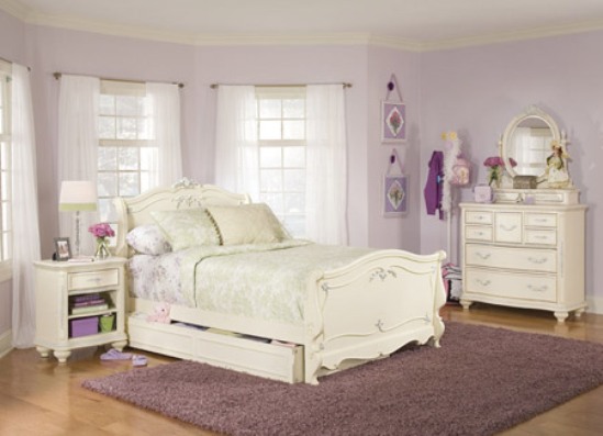 white bedroom furniture for girls photo - 2