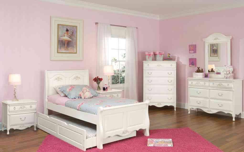 white bedroom furniture sets for girls photo - 1