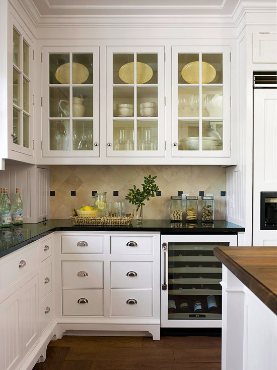 white kitchen cabinets design photo - 3