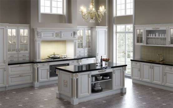white kitchen cabinets design photo - 4