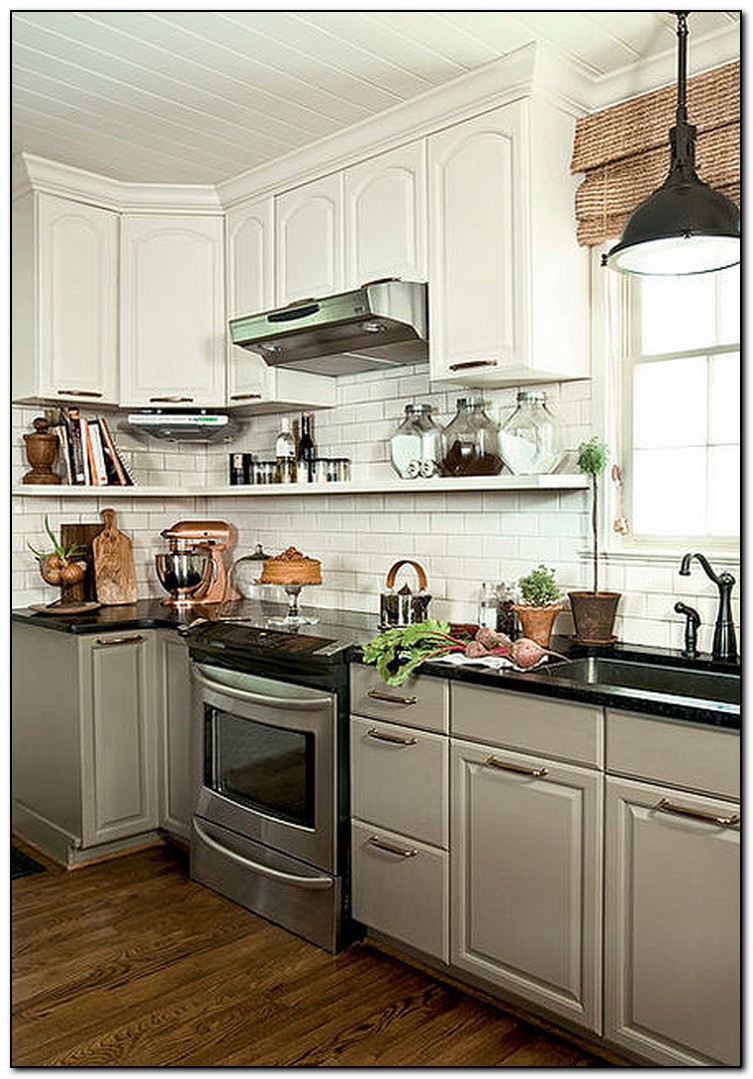 white kitchen cabinets from lowes photo - 3