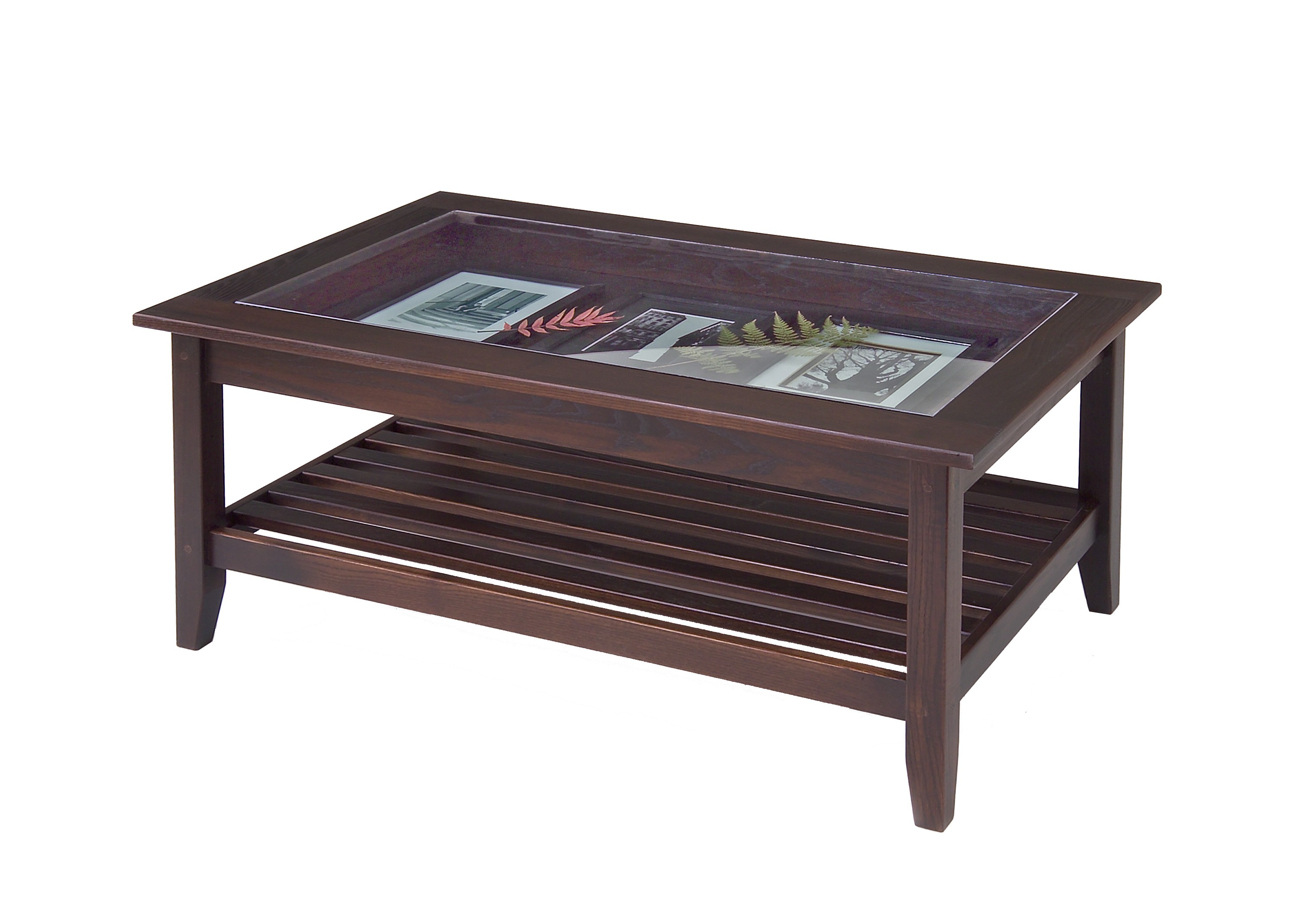 wood and glass coffee table designs photo - 2