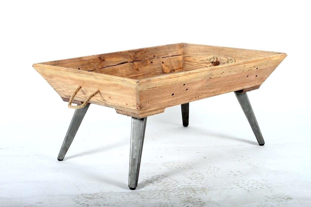 wood coffee table base only photo - 9
