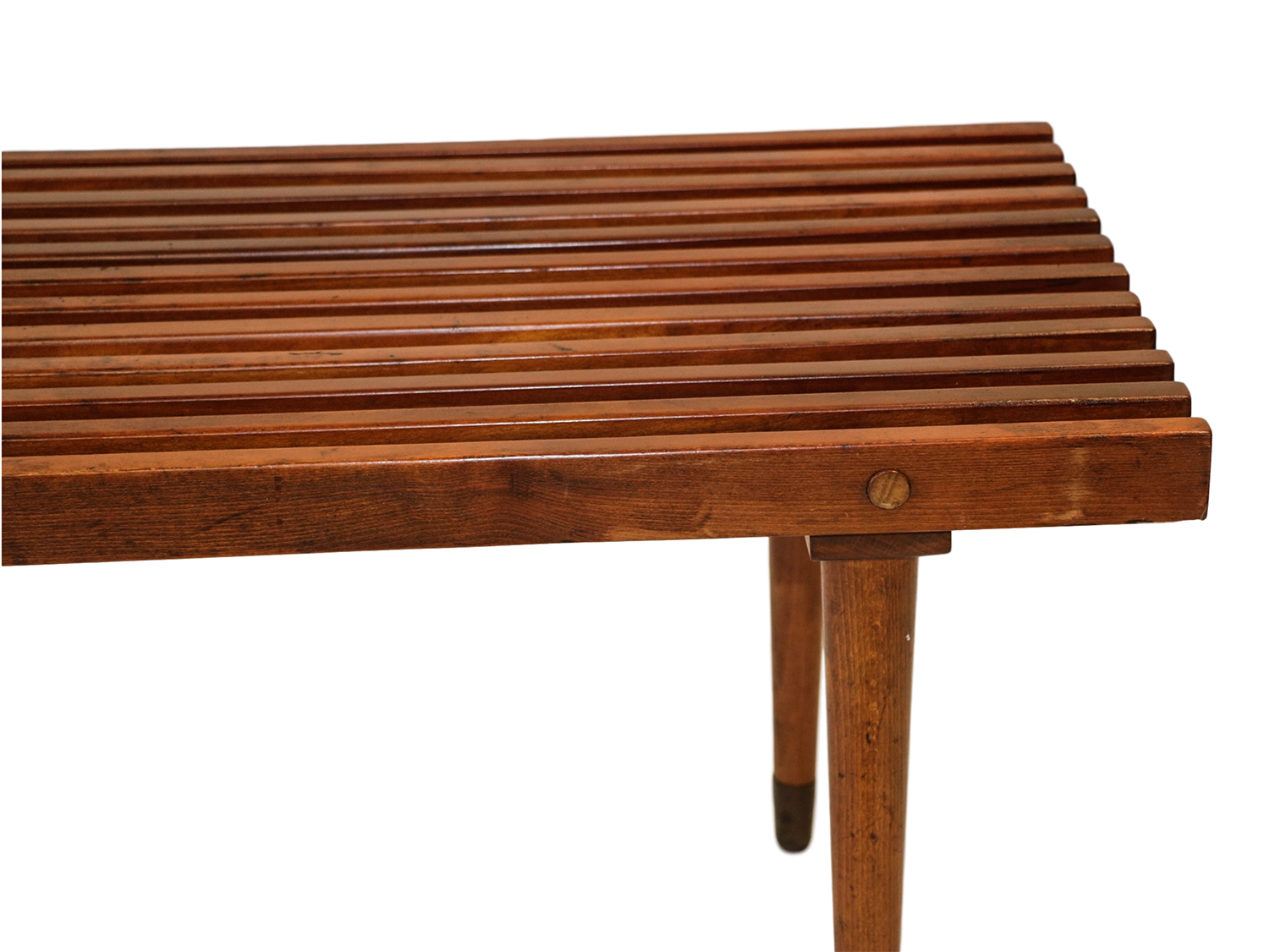 wood coffee table bench photo - 10