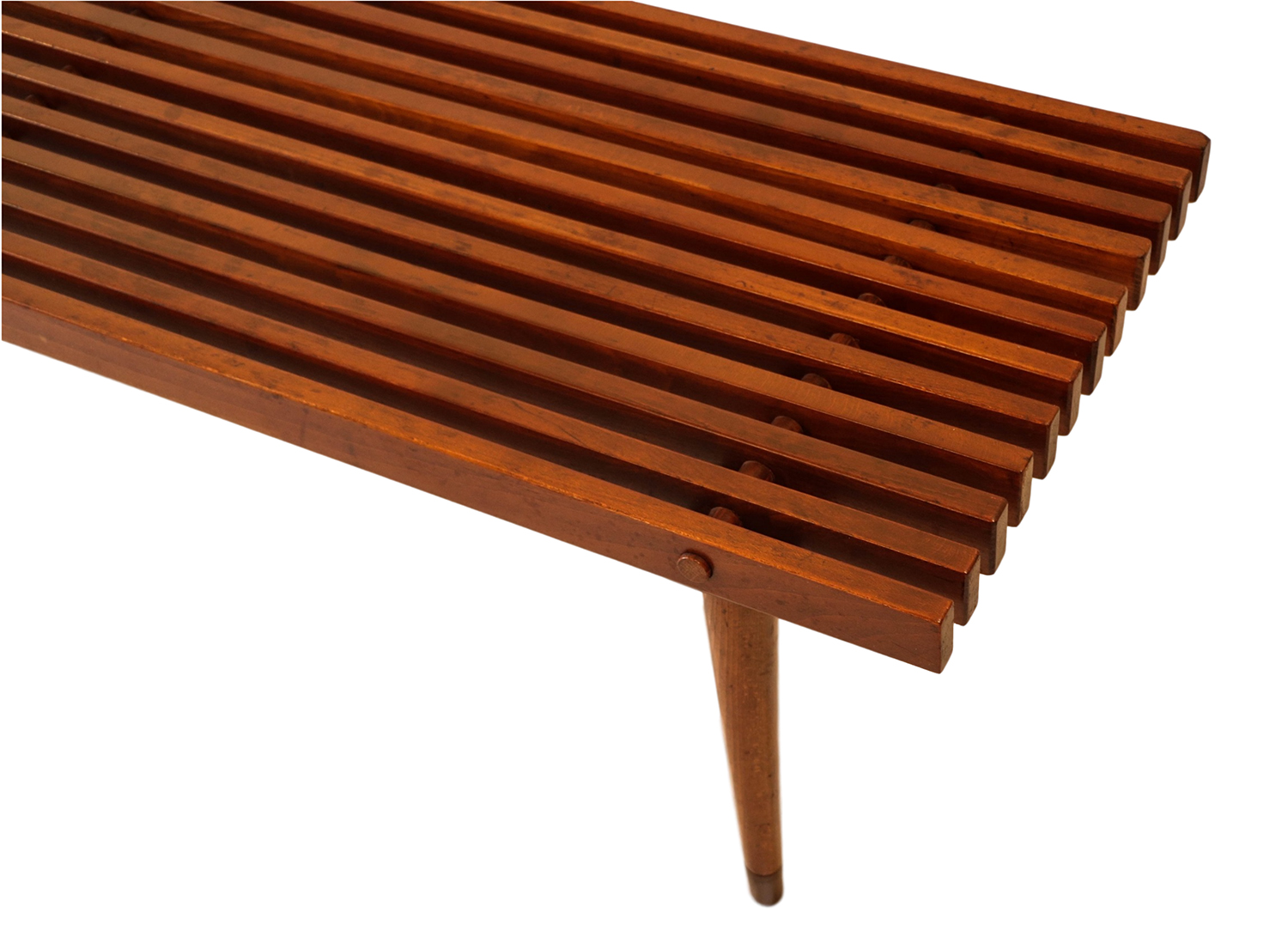 wood coffee table bench photo - 4