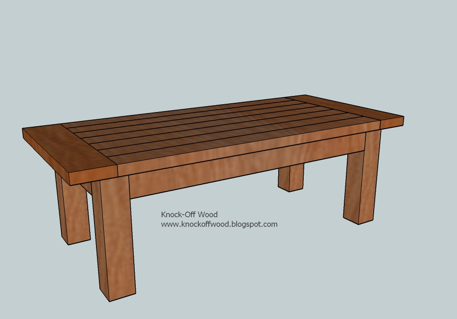 wood coffee table blueprints photo - 5