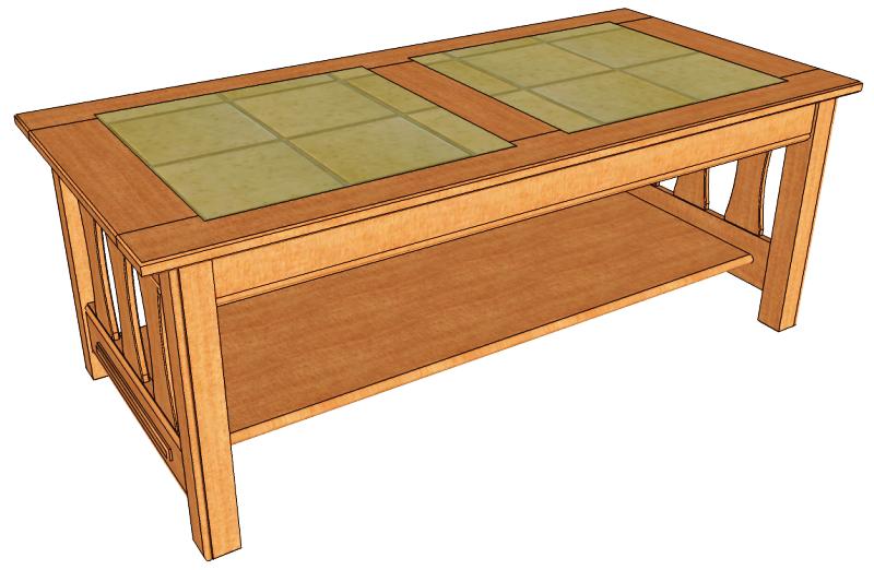 wood coffee table blueprints photo - 9