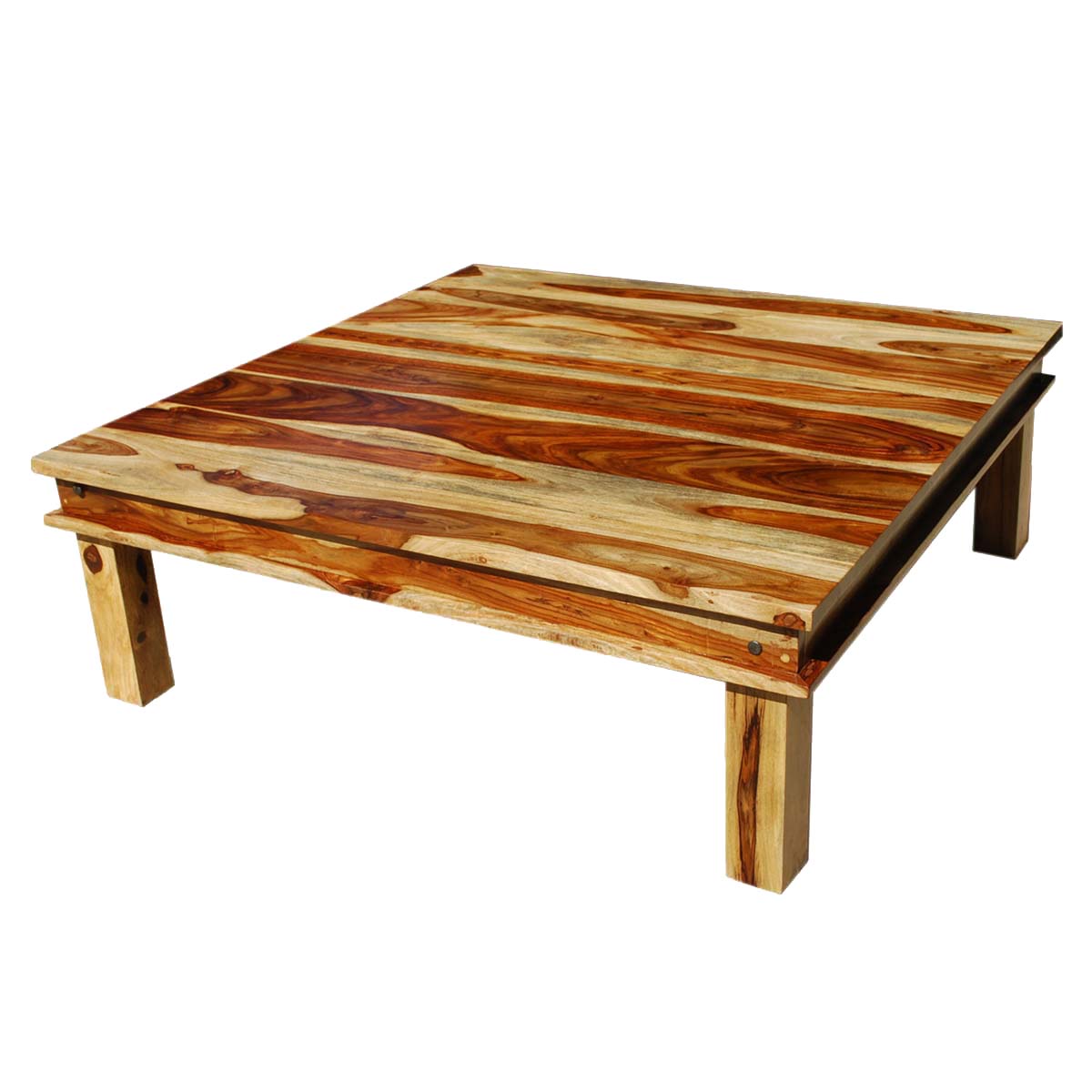 wood coffee table square photo - 5