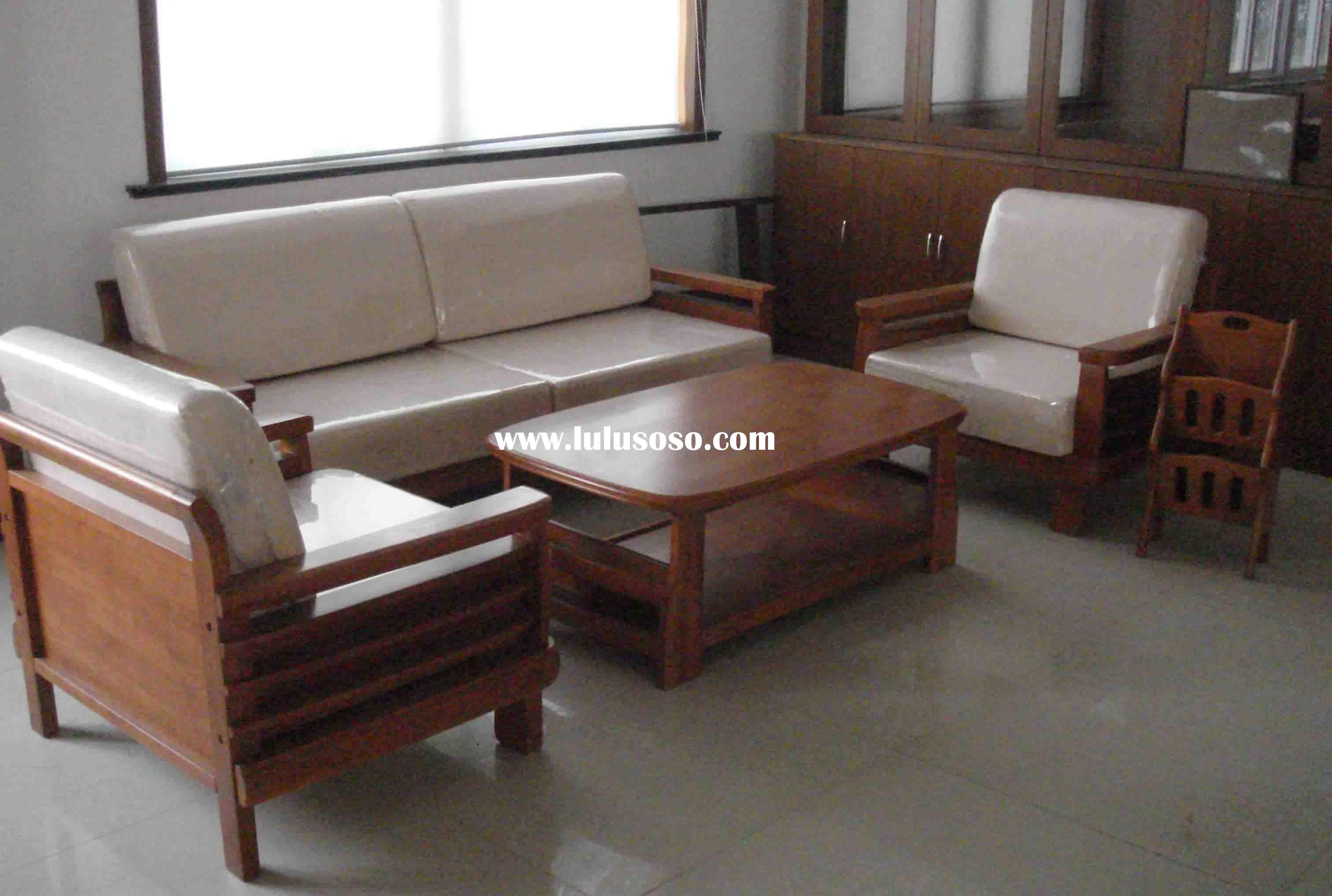 wood furniture designs sala set photo - 4