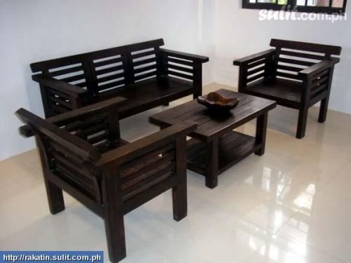 wood furniture designs sala set photo - 9