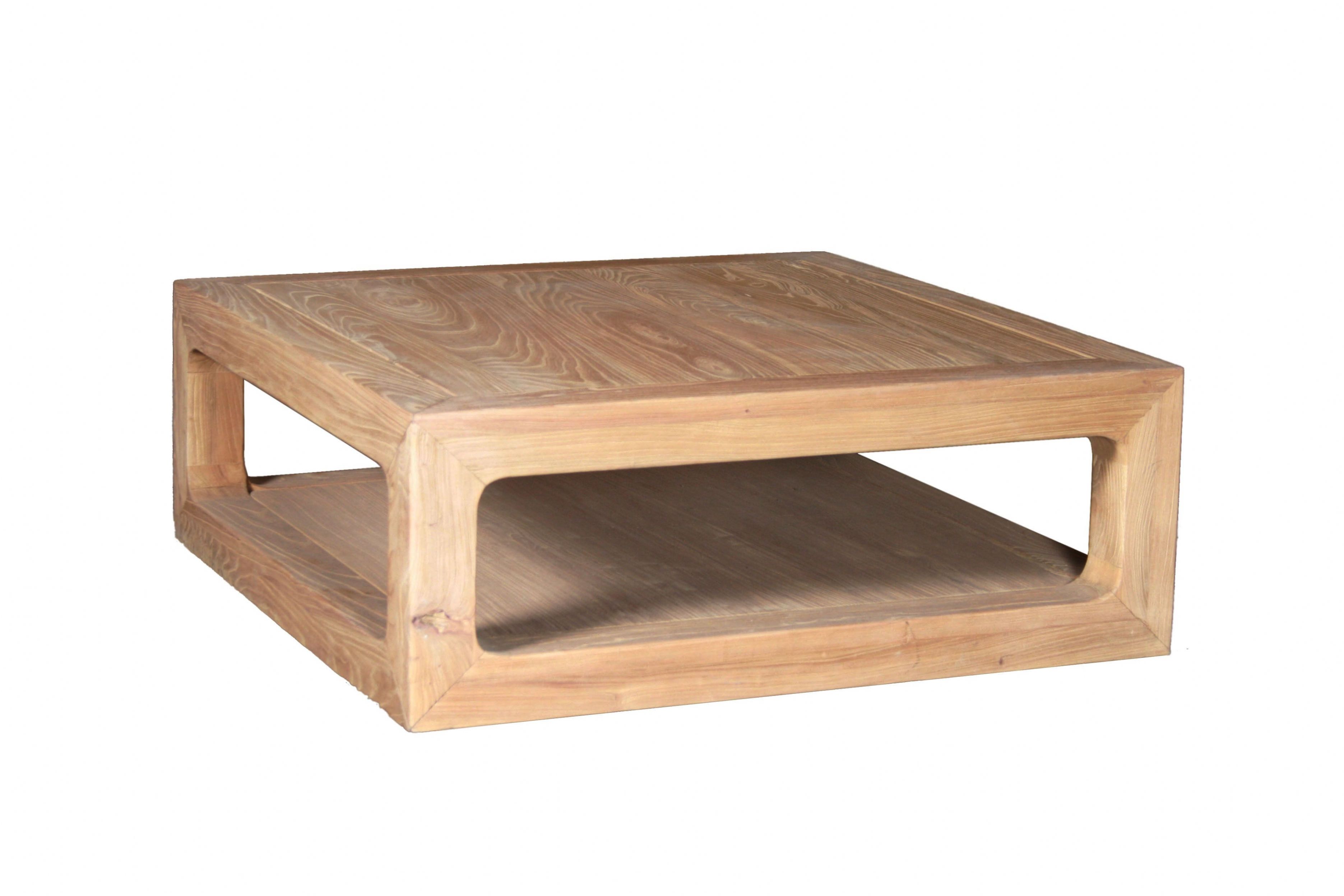wooden coffee table design photo - 6