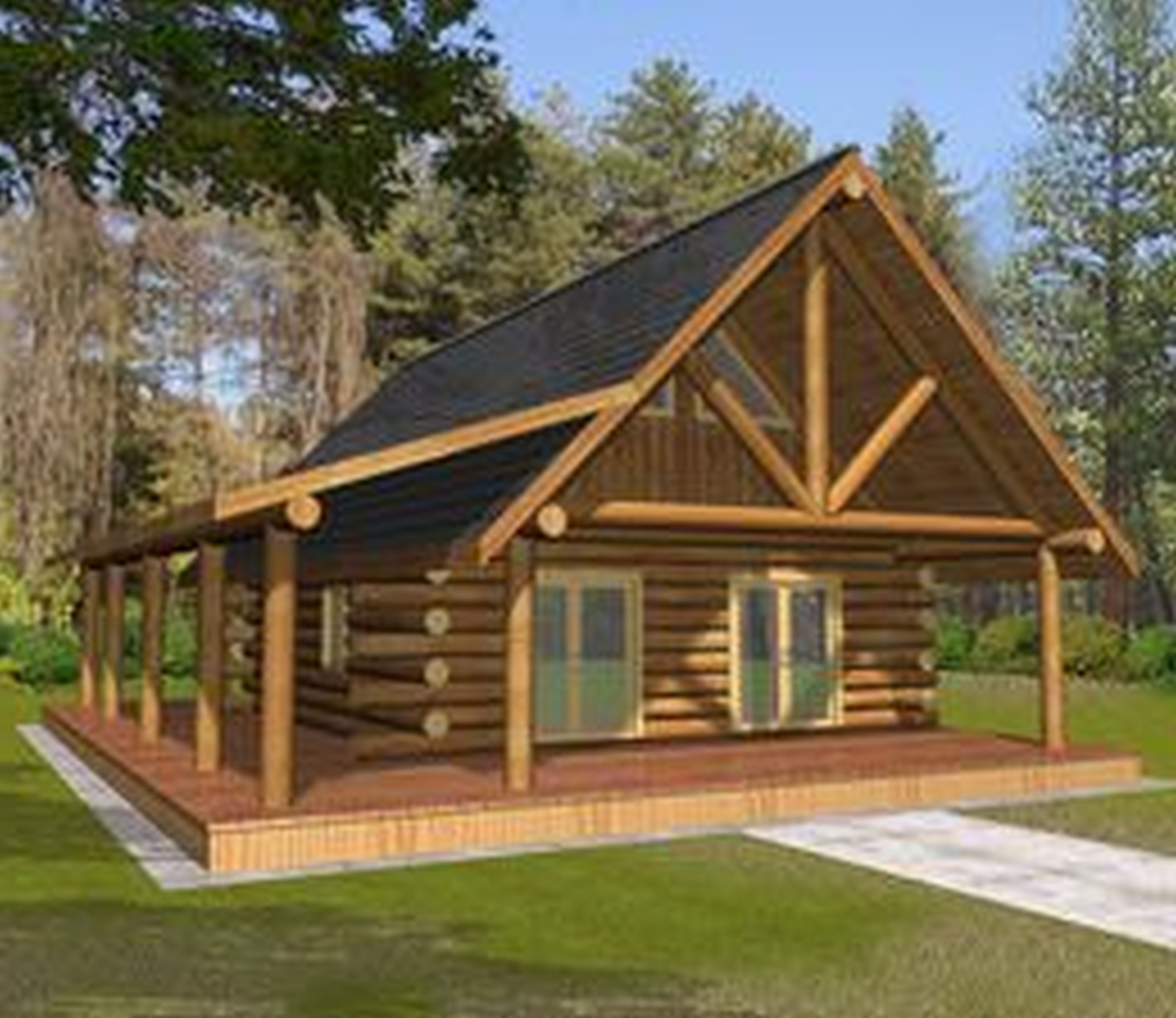 wooden country house plans photo - 1