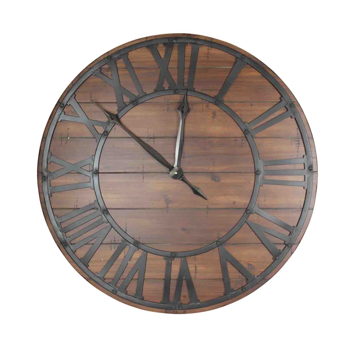 wooden decorative wall clock photo - 8