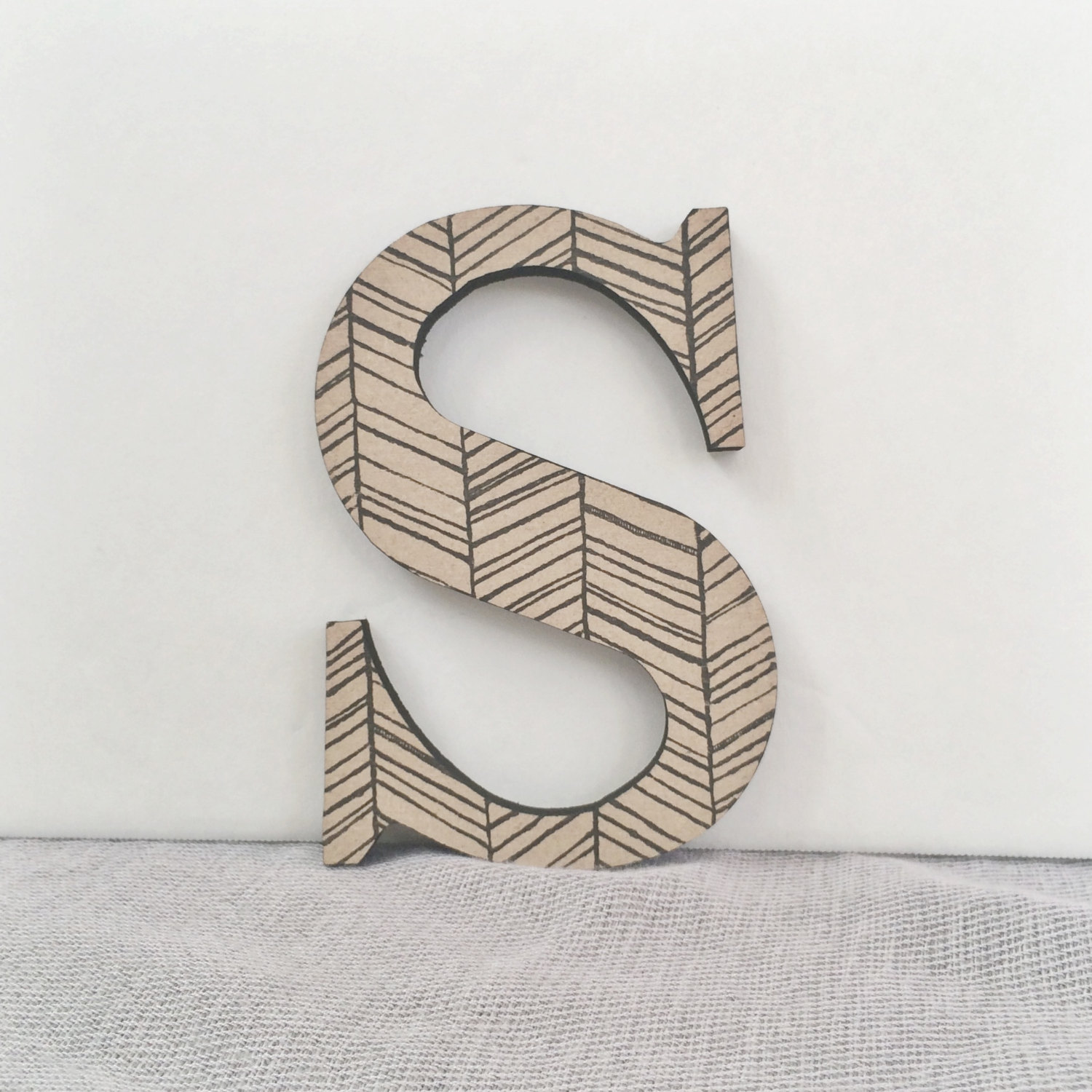 wooden decorative wall letters photo - 4