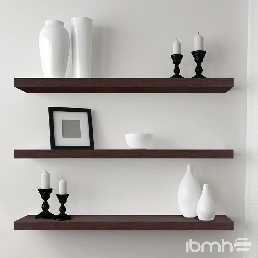 wooden decorative wall shelf photo - 3