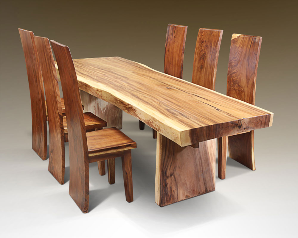 wooden dining tables and chairs photo - 2