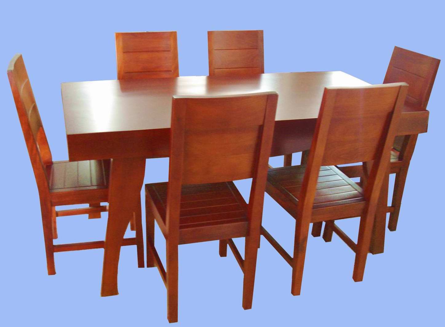 wooden dining tables and chairs photo - 6