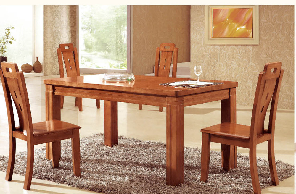 wooden dining tables and chairs photo - 7