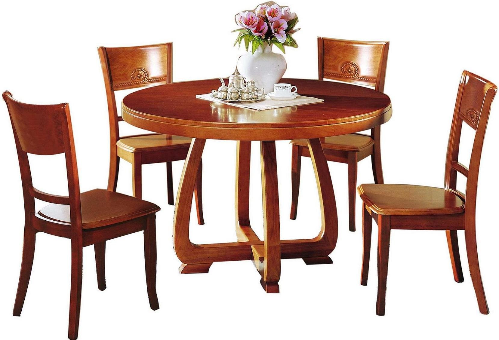 wooden dining tables and chairs photo - 8