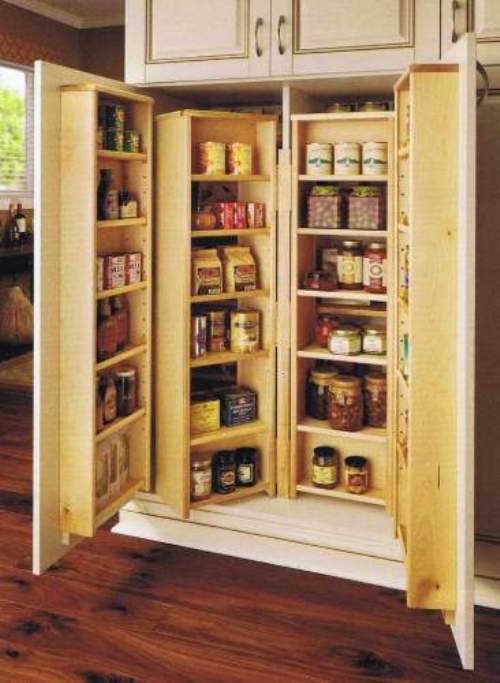 wooden pantry shelving systems photo - 5