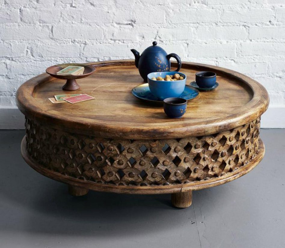 wooden tea table designs photo - 5